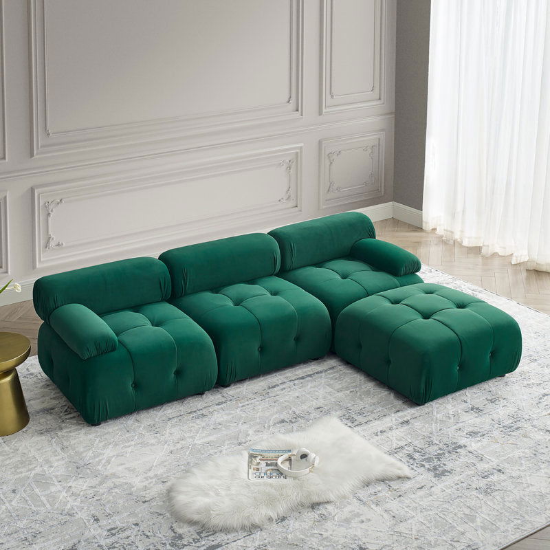 Furnishiaa 4 Piece Upholstered Sectional Sofa - Furnishiaa -  -